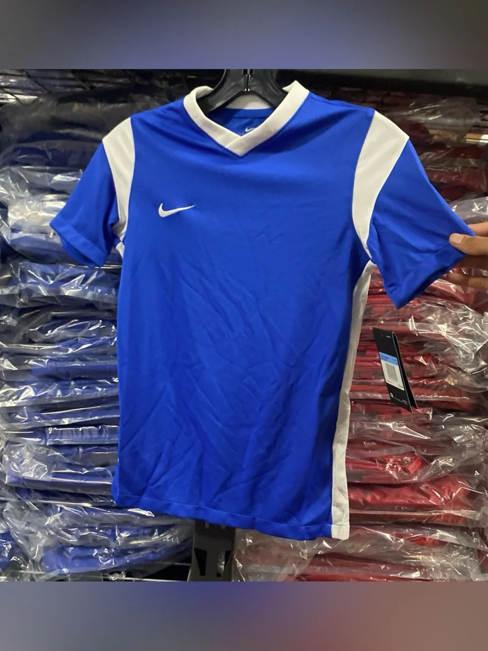 Nike Derby III Soccer Jersey NWT Kids Medium Blue/White DRI-FIT CW3834-480